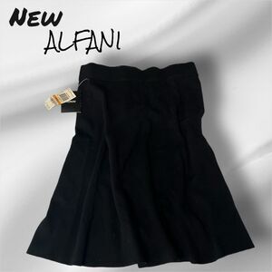 New NWT Women's Alfani Midi  Skirt - Black - Small